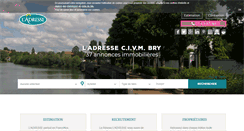 Desktop Screenshot of ladresse-brysurmarne.com