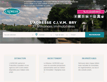 Tablet Screenshot of ladresse-brysurmarne.com